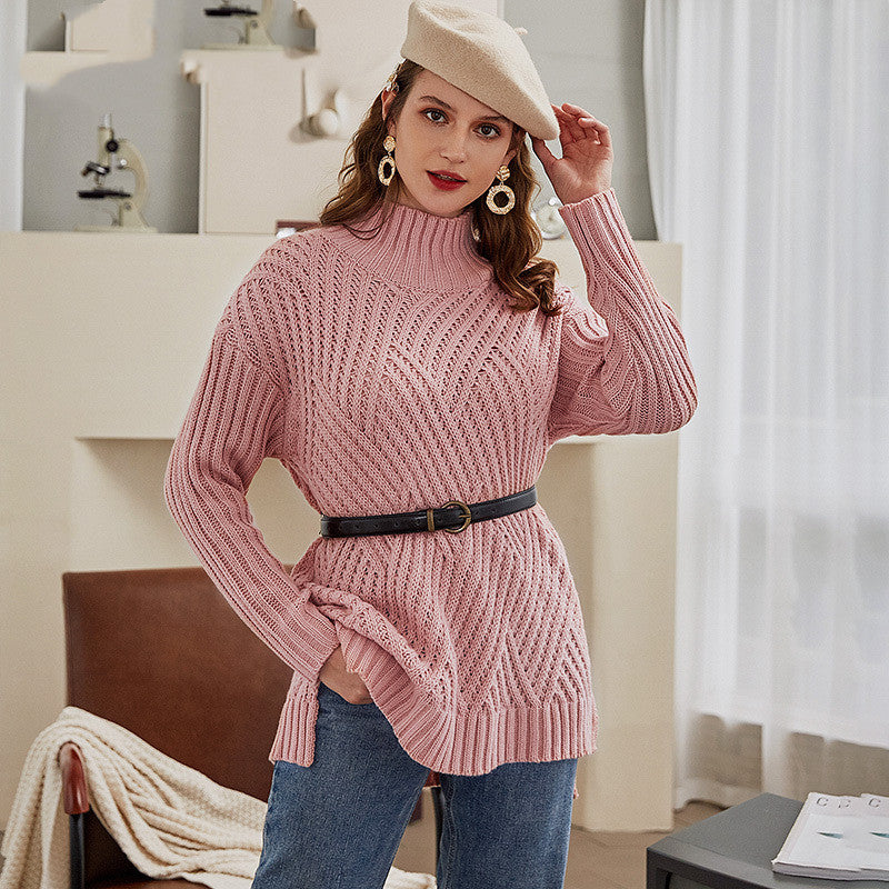 Thick Wool Long TurtleNeck Sweater
