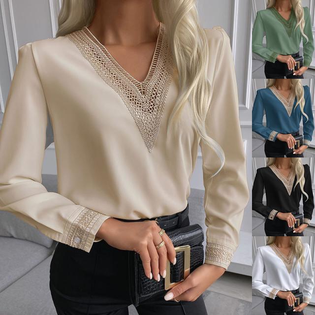 Autumn New Style Lace Long-Sleeved Shirt