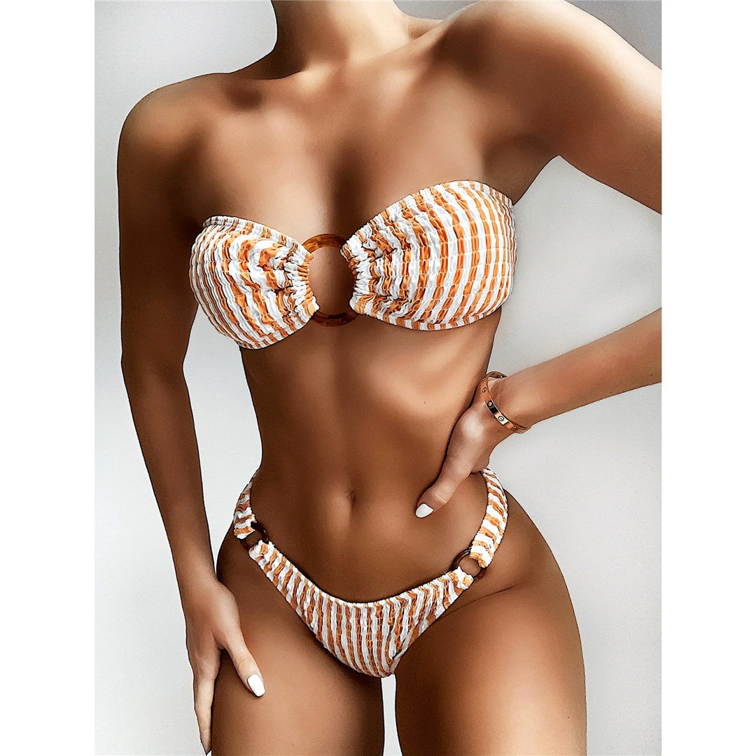 Wrinkled Brazilian Bikini Set